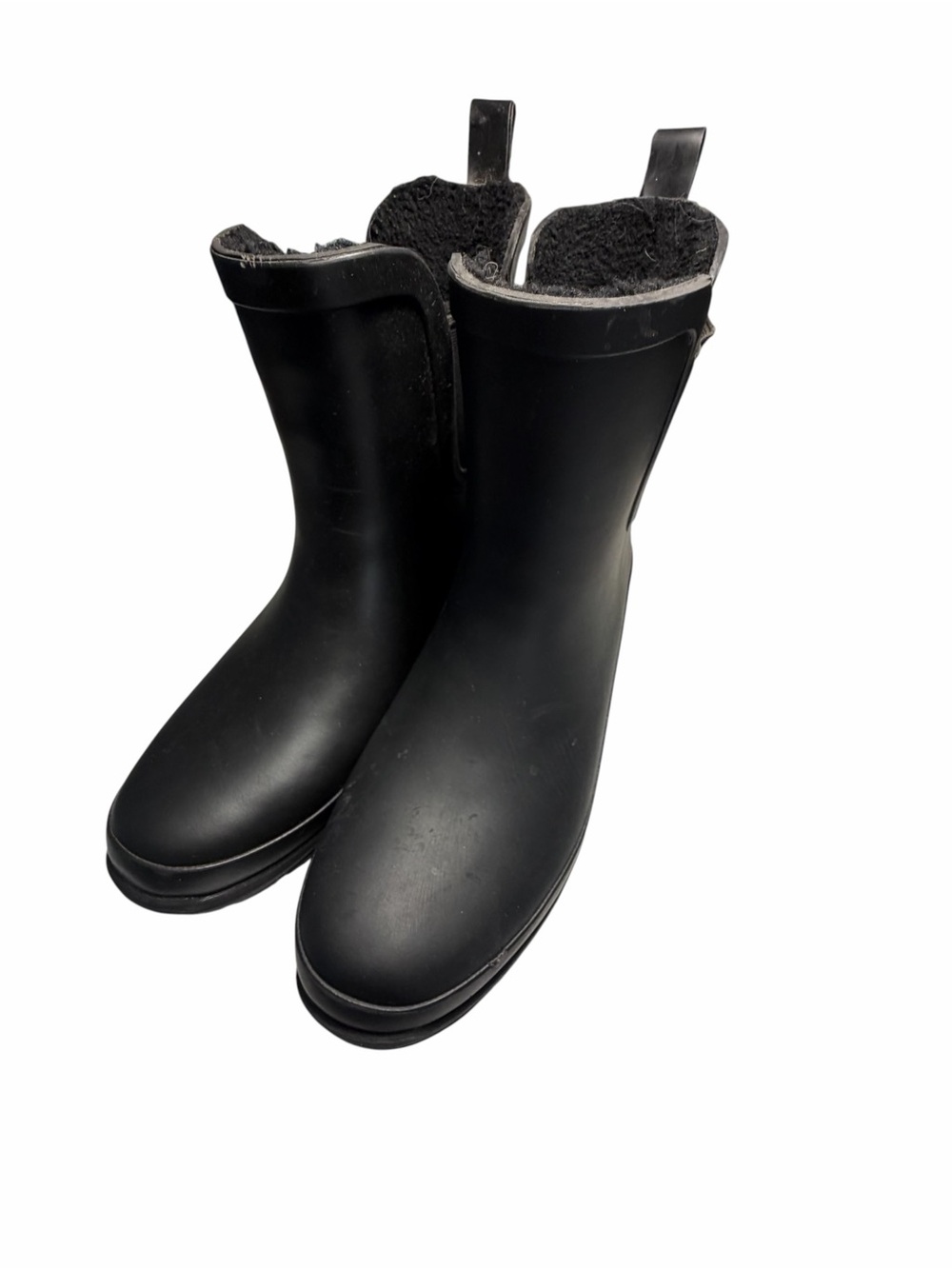 Eddie Bauer Hailey Women’s Black Waterproof Lined Rain Boots Sz 9